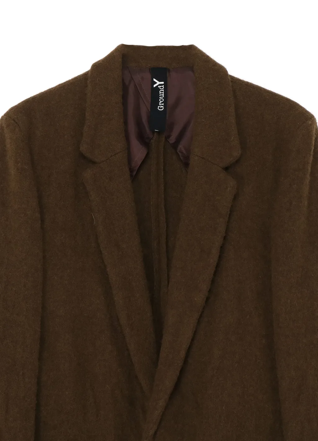 Fulling Wool Serge 1 Button Long Jacket