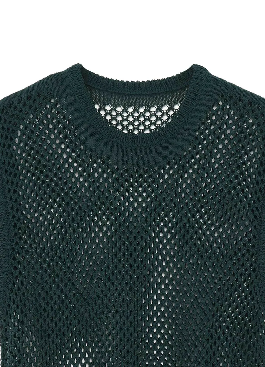 Cotton/Nylon Mesh Knitted Vest