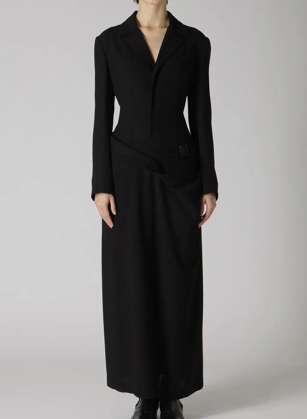 W/Ry Gauze Washer Open Collar Tailored Jacket