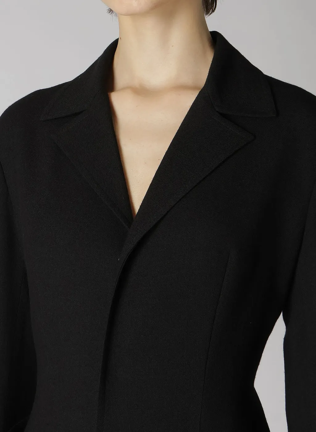 W/Ry Gauze Washer Open Collar Tailored Jacket