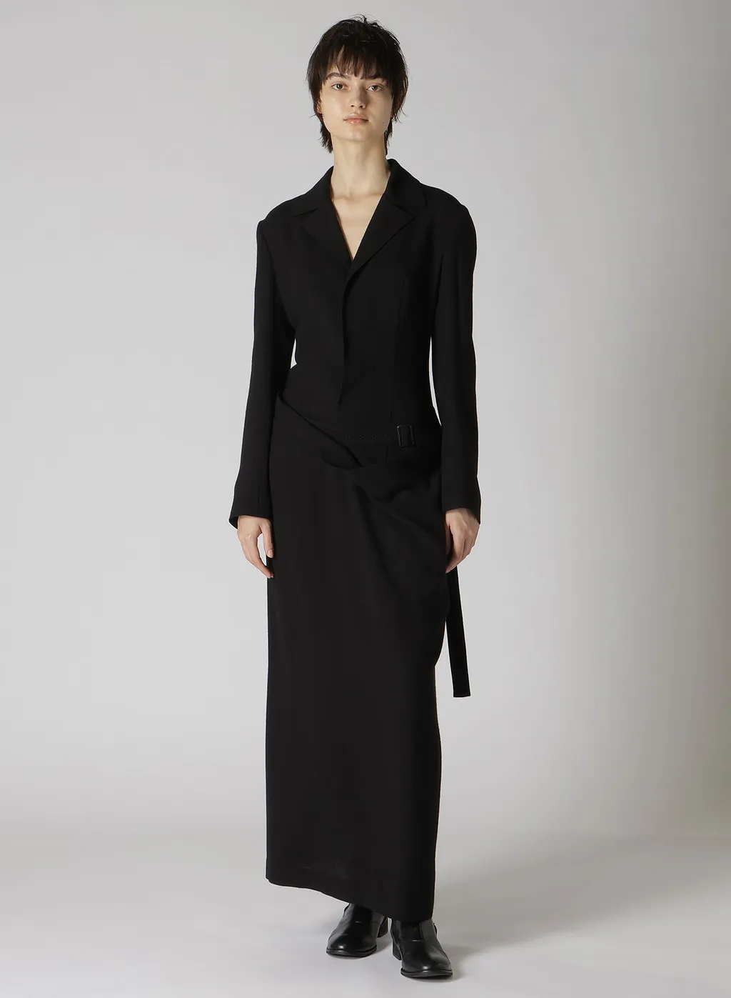 W/Ry Gauze Washer Open Collar Tailored Jacket