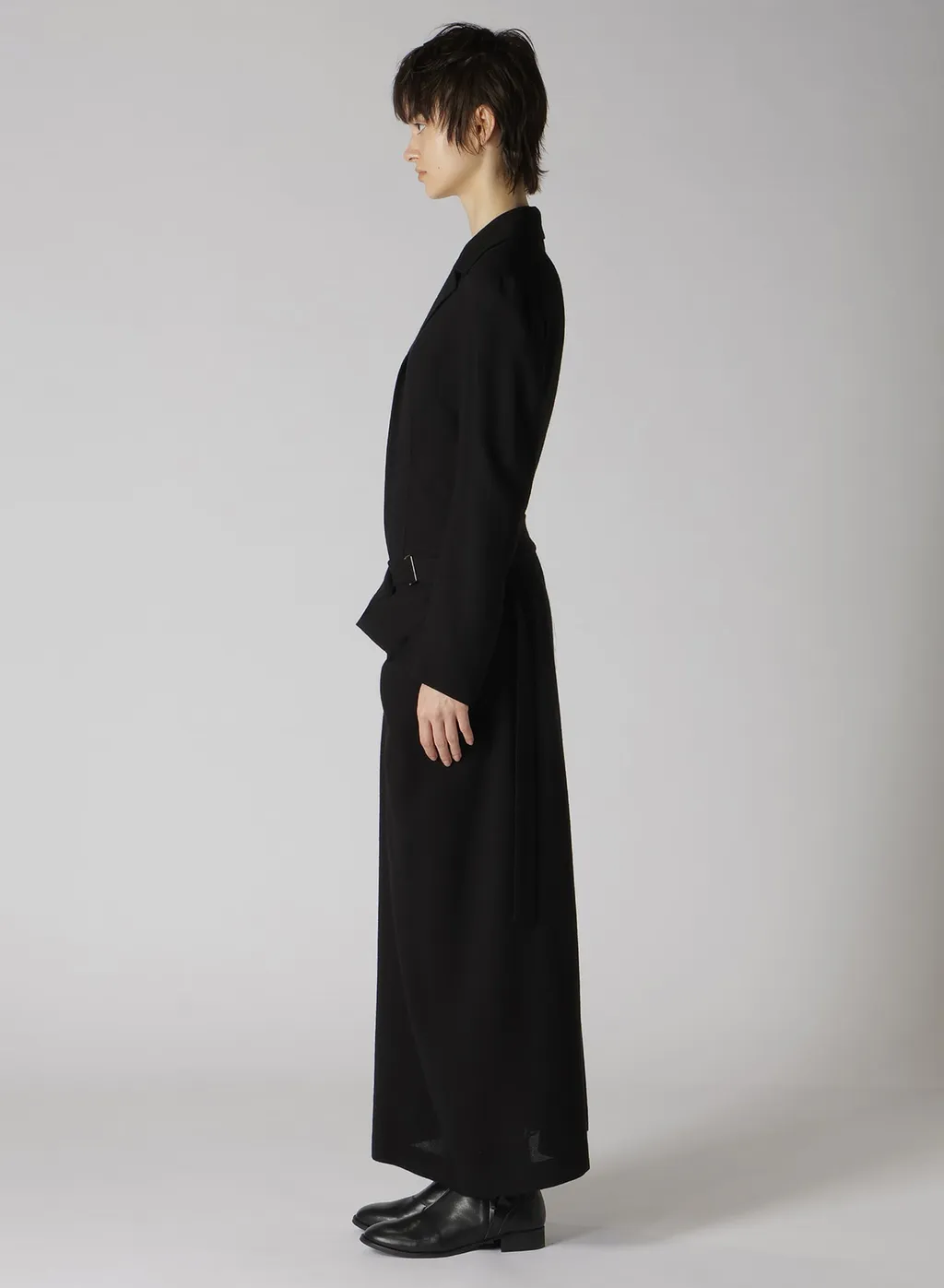 W/Ry Gauze Washer Open Collar Tailored Jacket