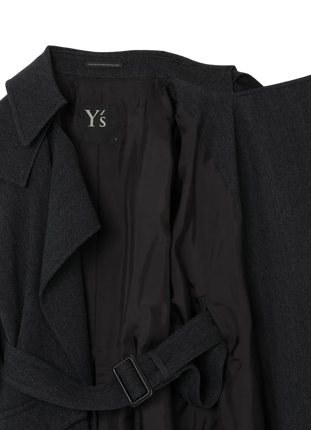 Stretch Flannel Trench Coat