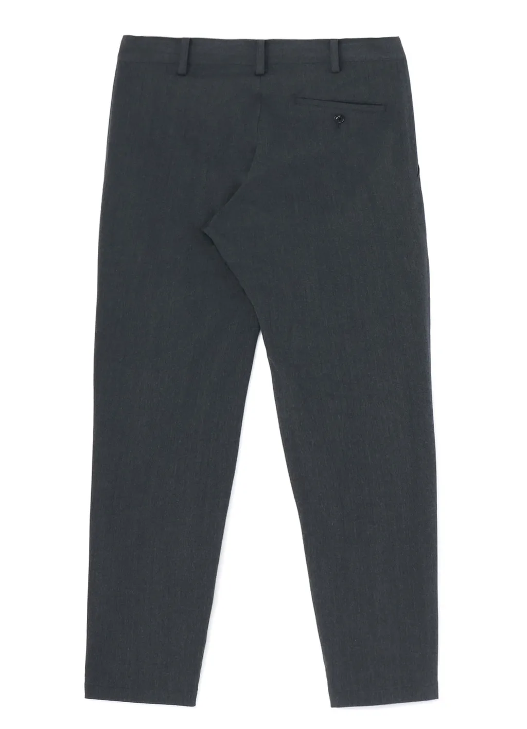 Wrinkled Wool/Rayon Twill Slim Fit Pants