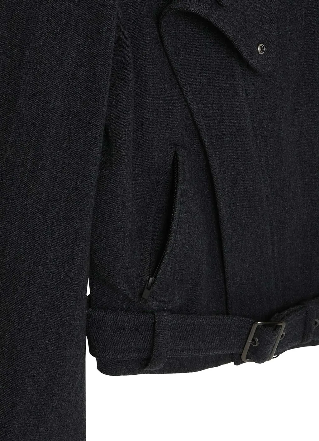 Stretch Flannel Biker Jacket