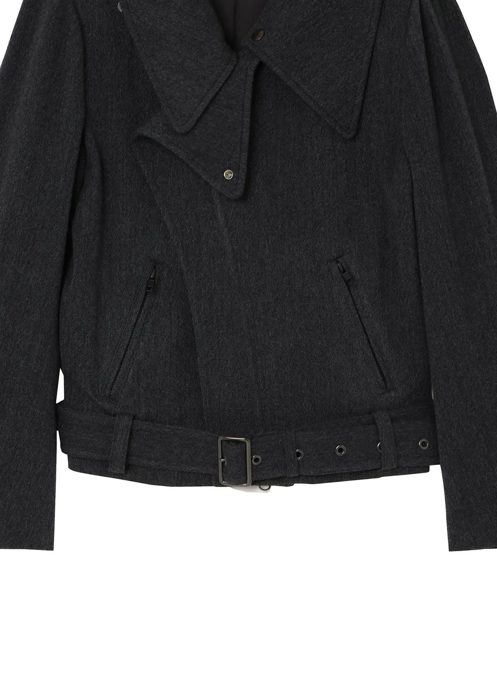 Stretch Flannel Biker Jacket