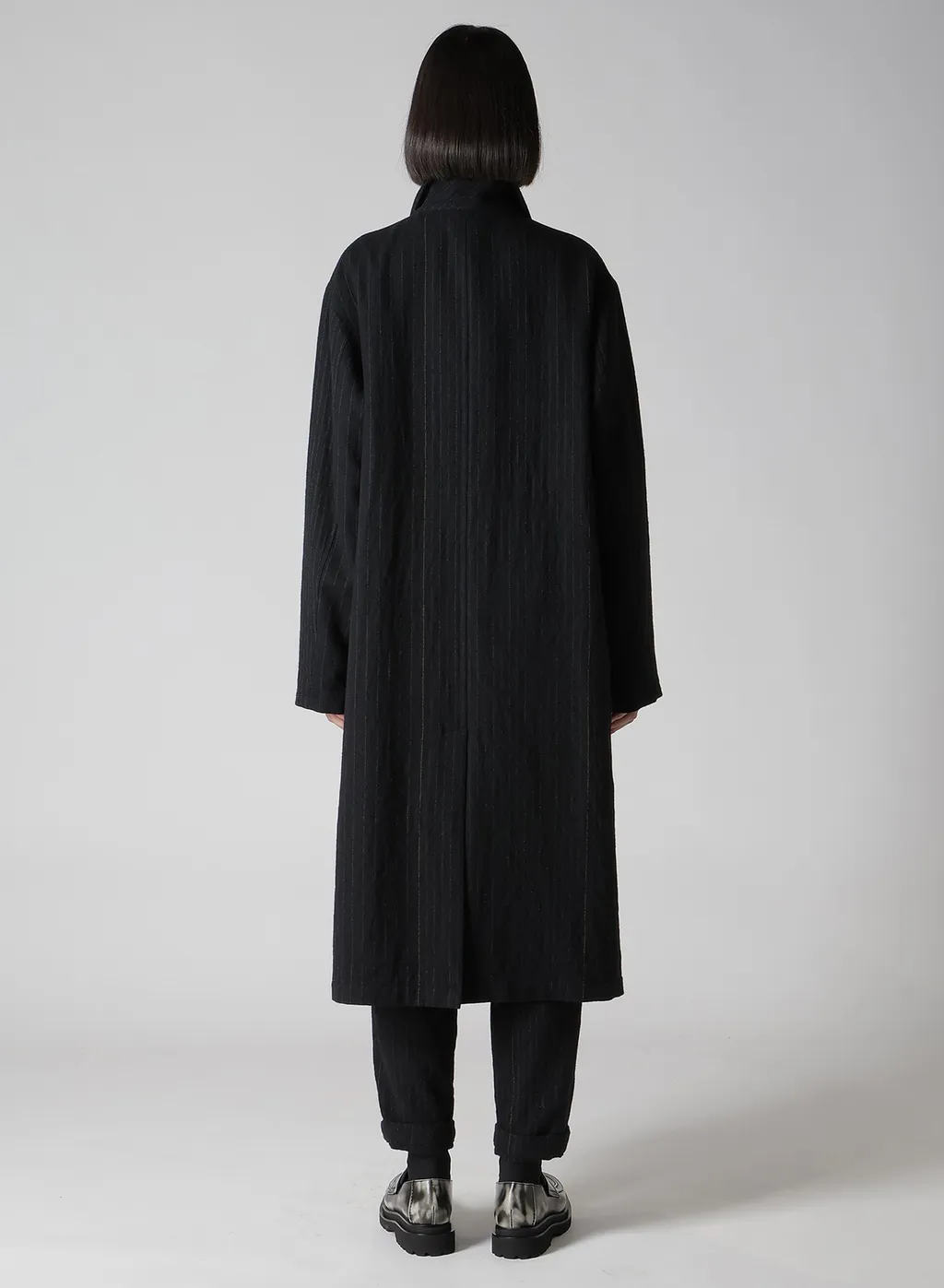 Wool Pinstripe Left Facing Jacket