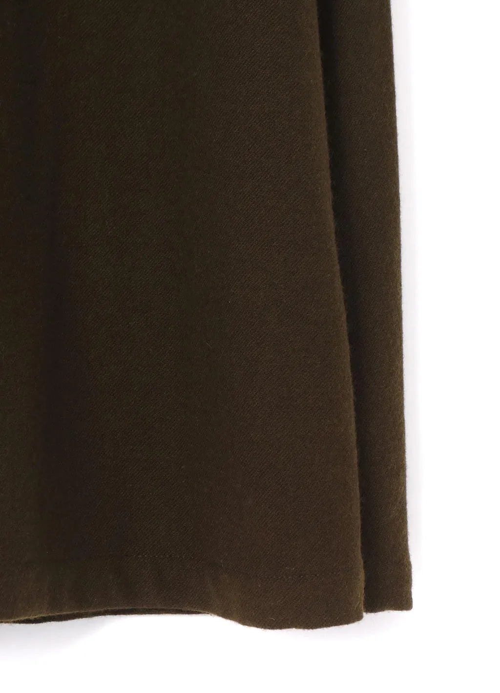 Wool Flannel Lace-Up Shoulder Detail Dress