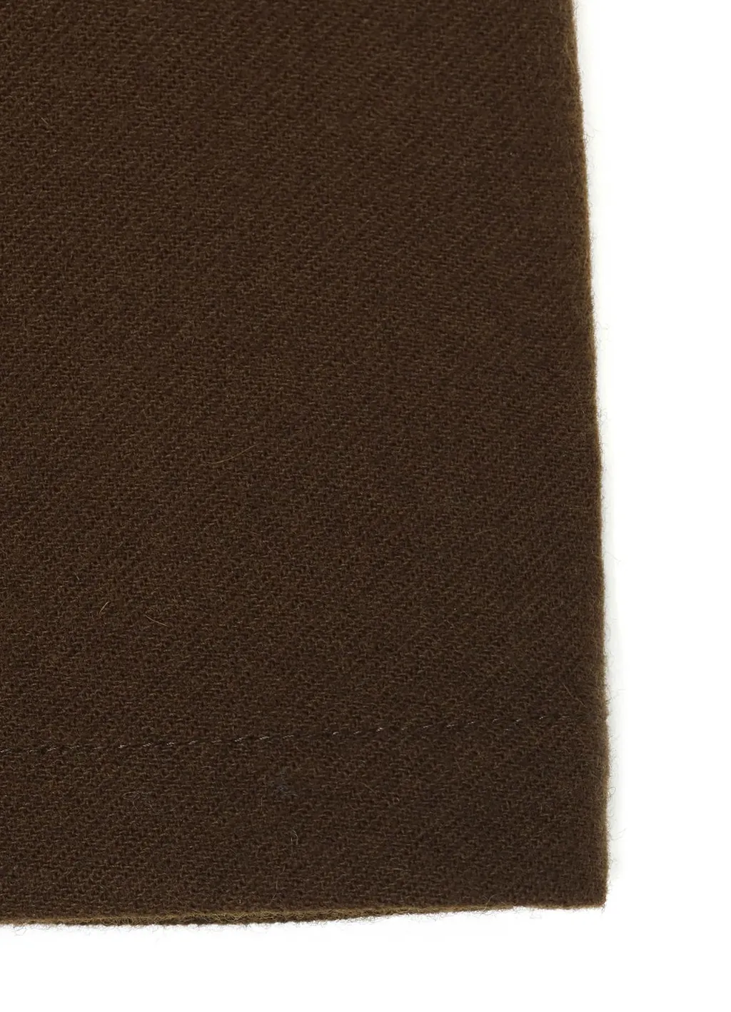 Wool Flannel Lace-Up Shoulder Detail Top