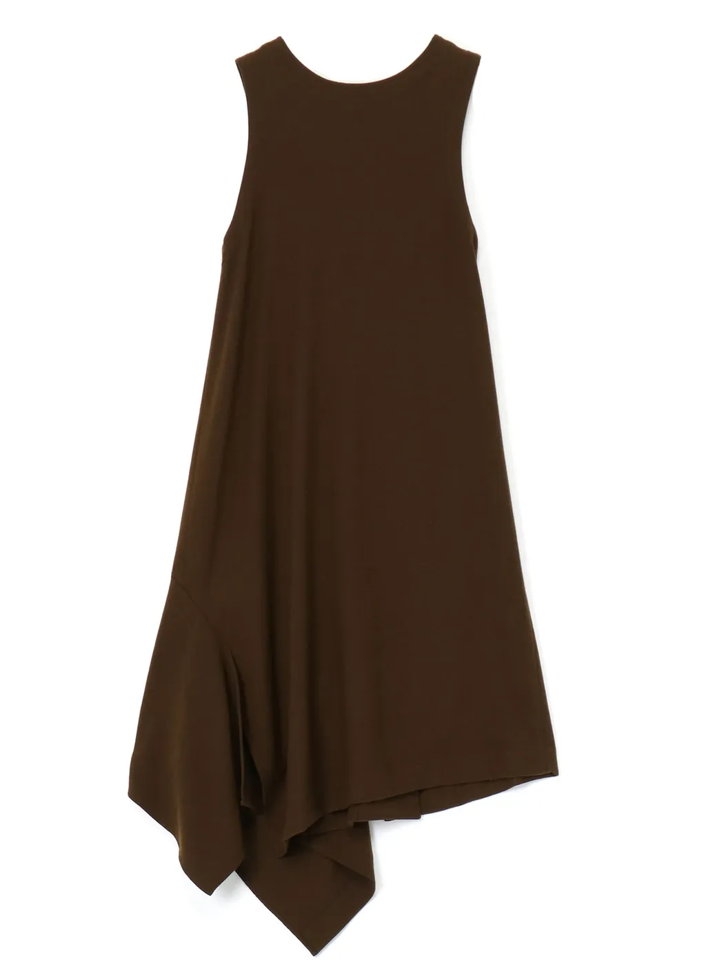 Wool Flannel Dress With Diagonal Buttons