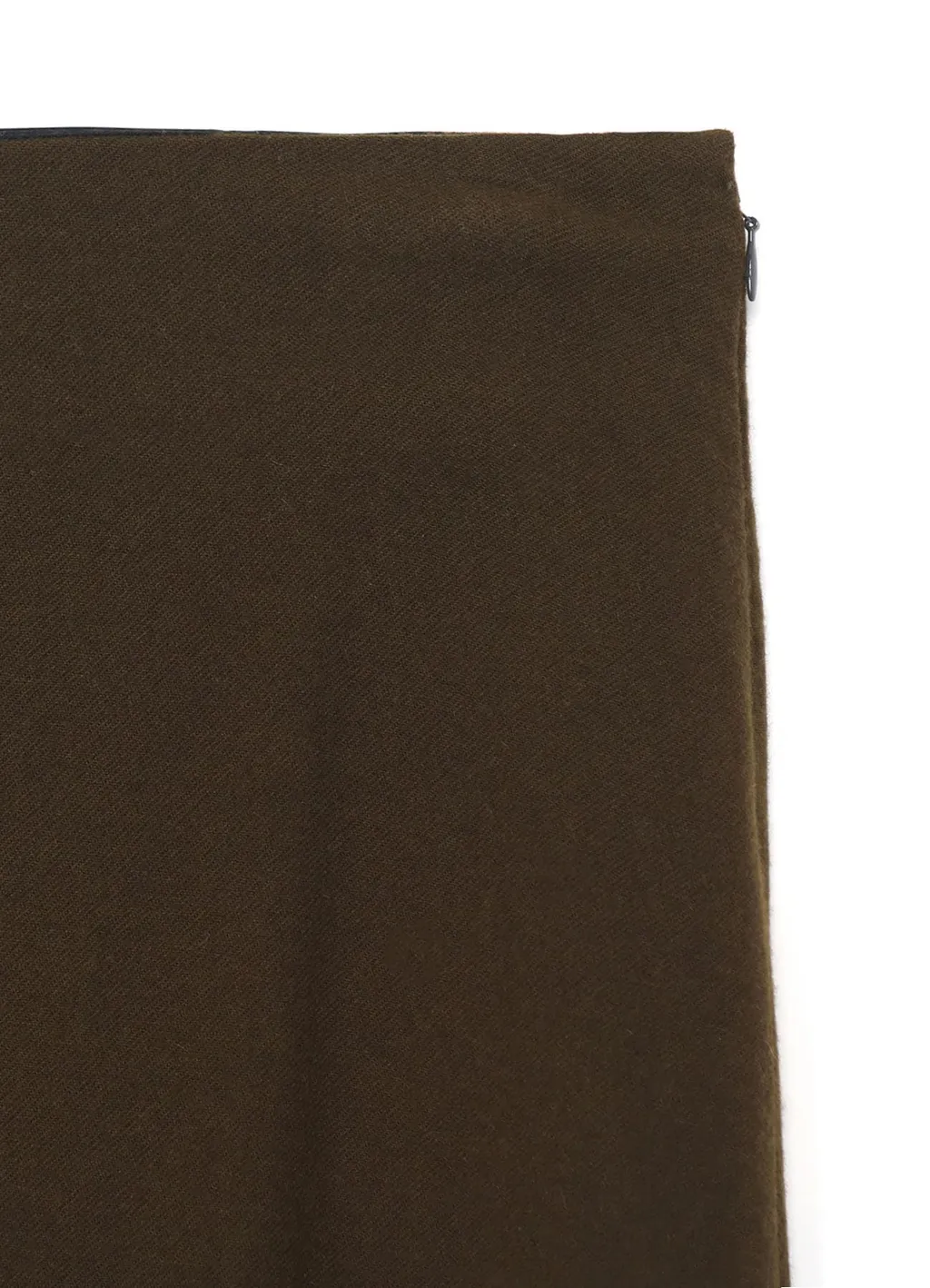 Wool Flannel Back Drape Skirt