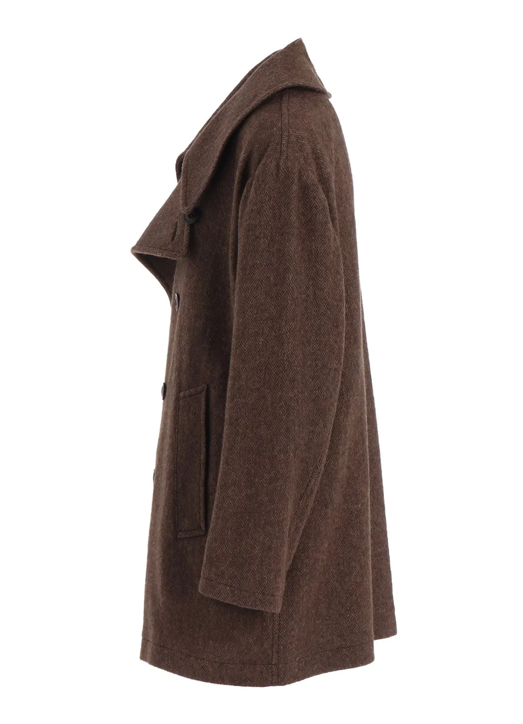 W/Li Herringbone Short Coat