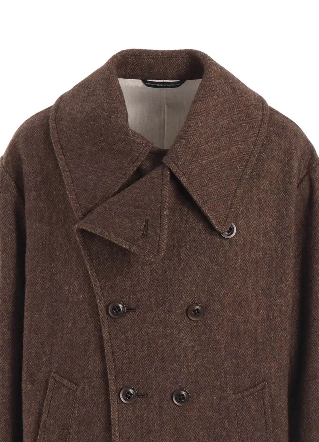 W/Li Herringbone Short Coat
