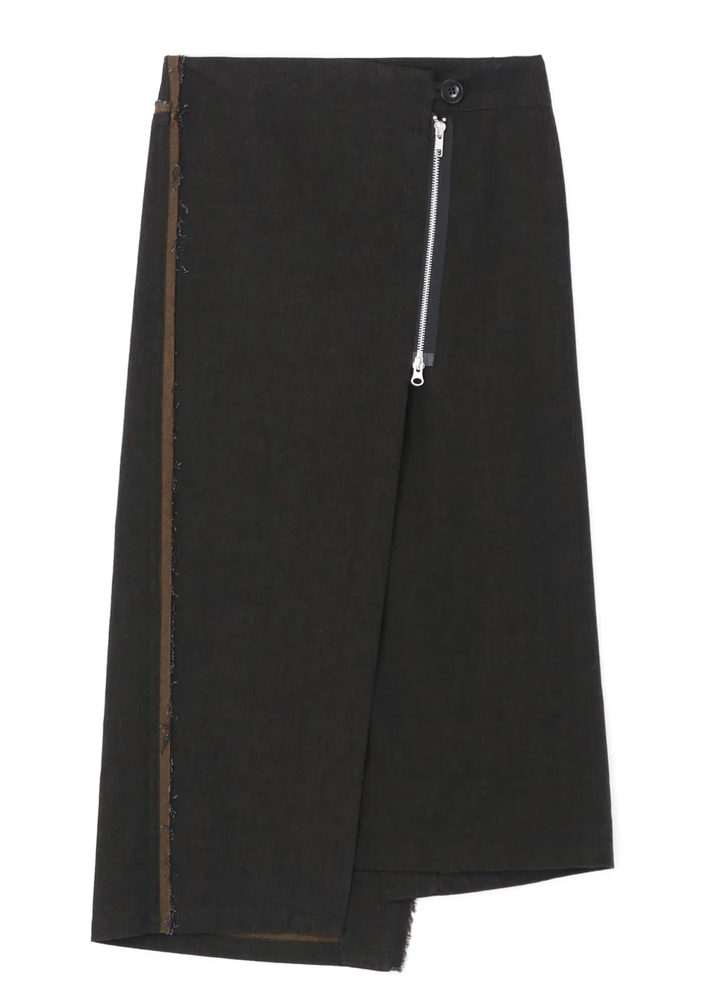 10Oz Denim Panelled Wrap Skirt