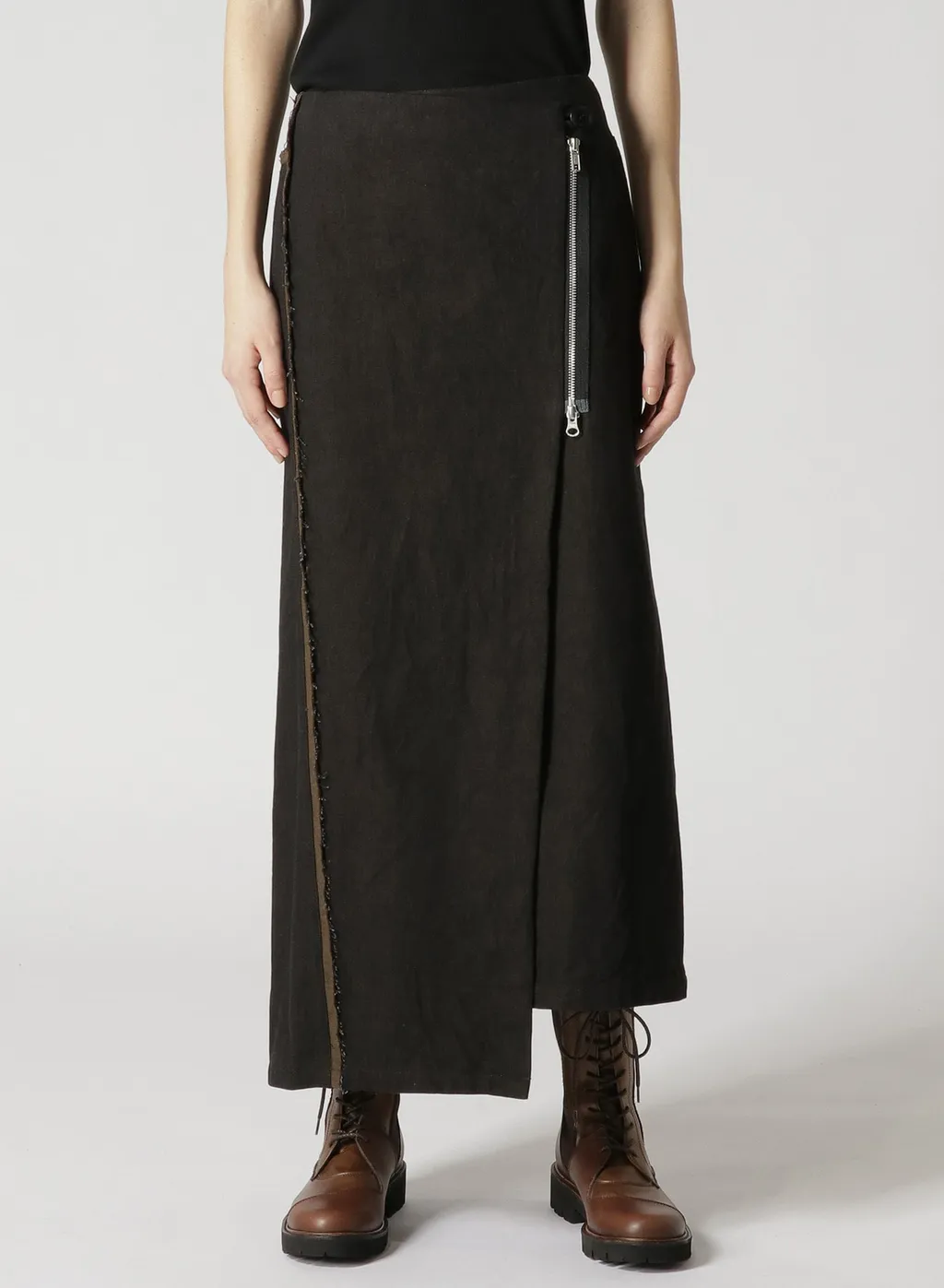 10Oz Denim Panelled Wrap Skirt
