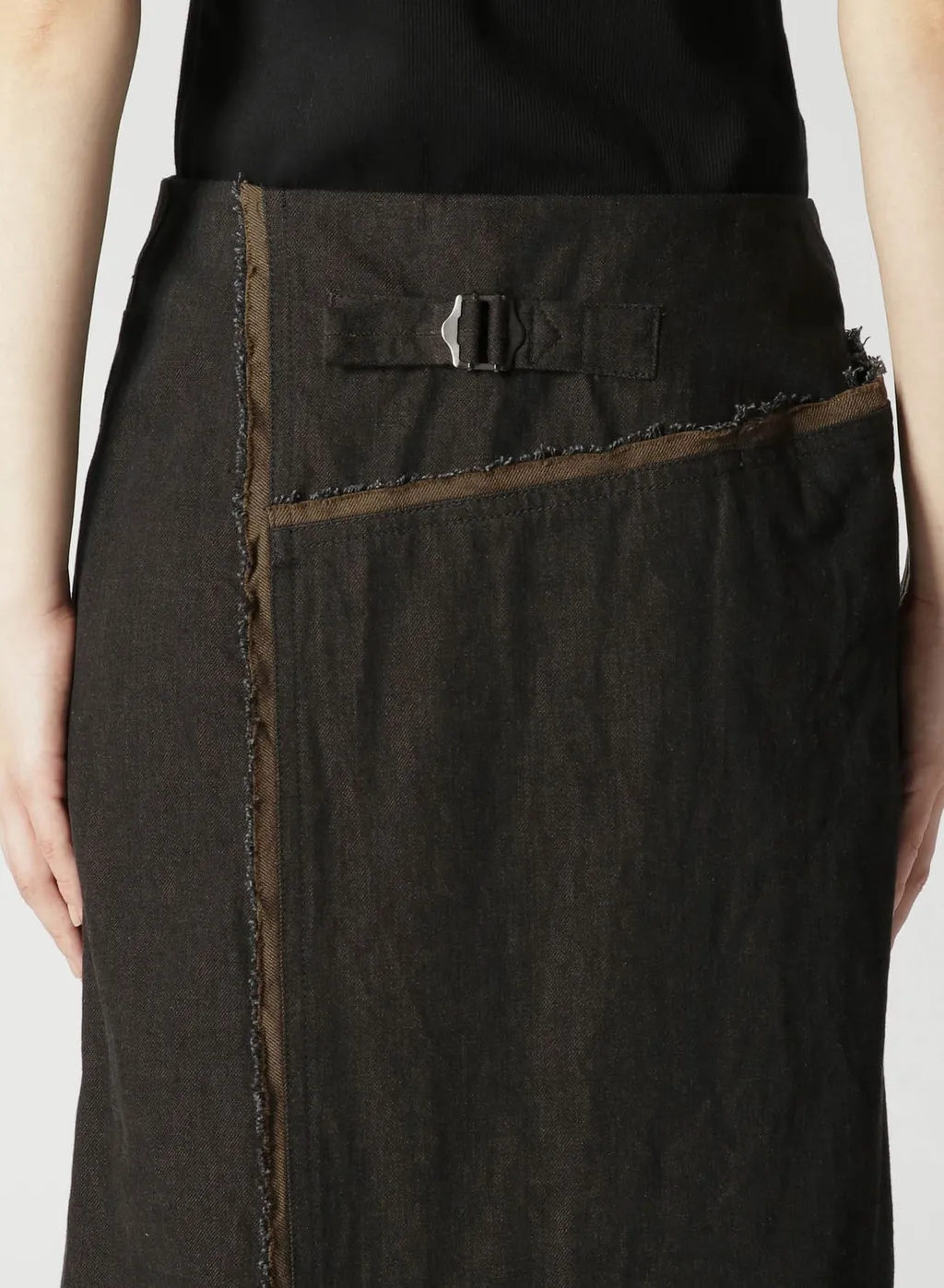 10Oz Denim Panelled Wrap Skirt