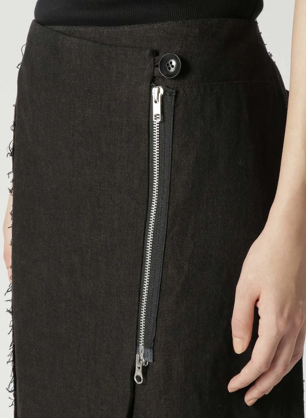 10Oz Denim Panelled Wrap Skirt