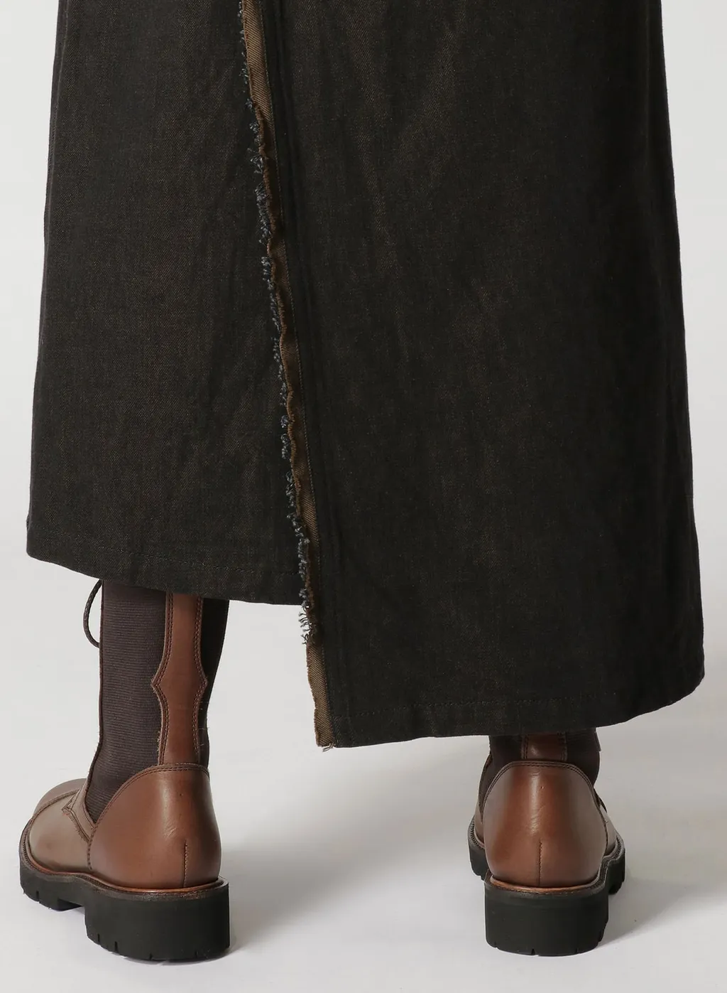 10Oz Denim Panelled Wrap Skirt