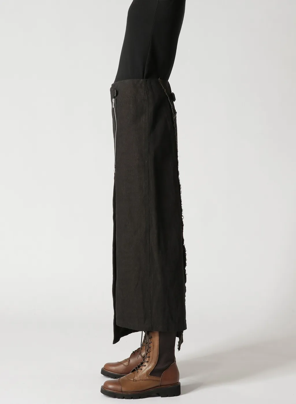 10Oz Denim Panelled Wrap Skirt