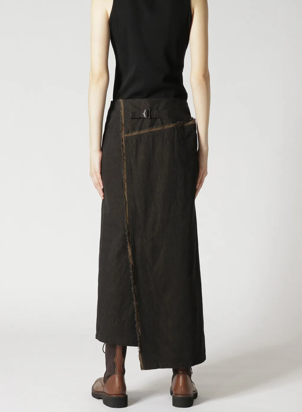 10Oz Denim Panelled Wrap Skirt