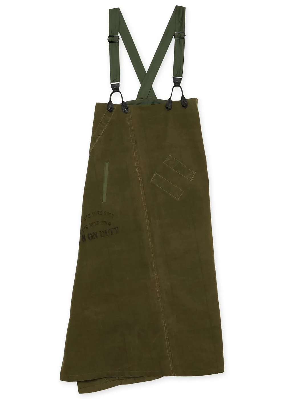 Military Tent Cloth Suspenders Skirt