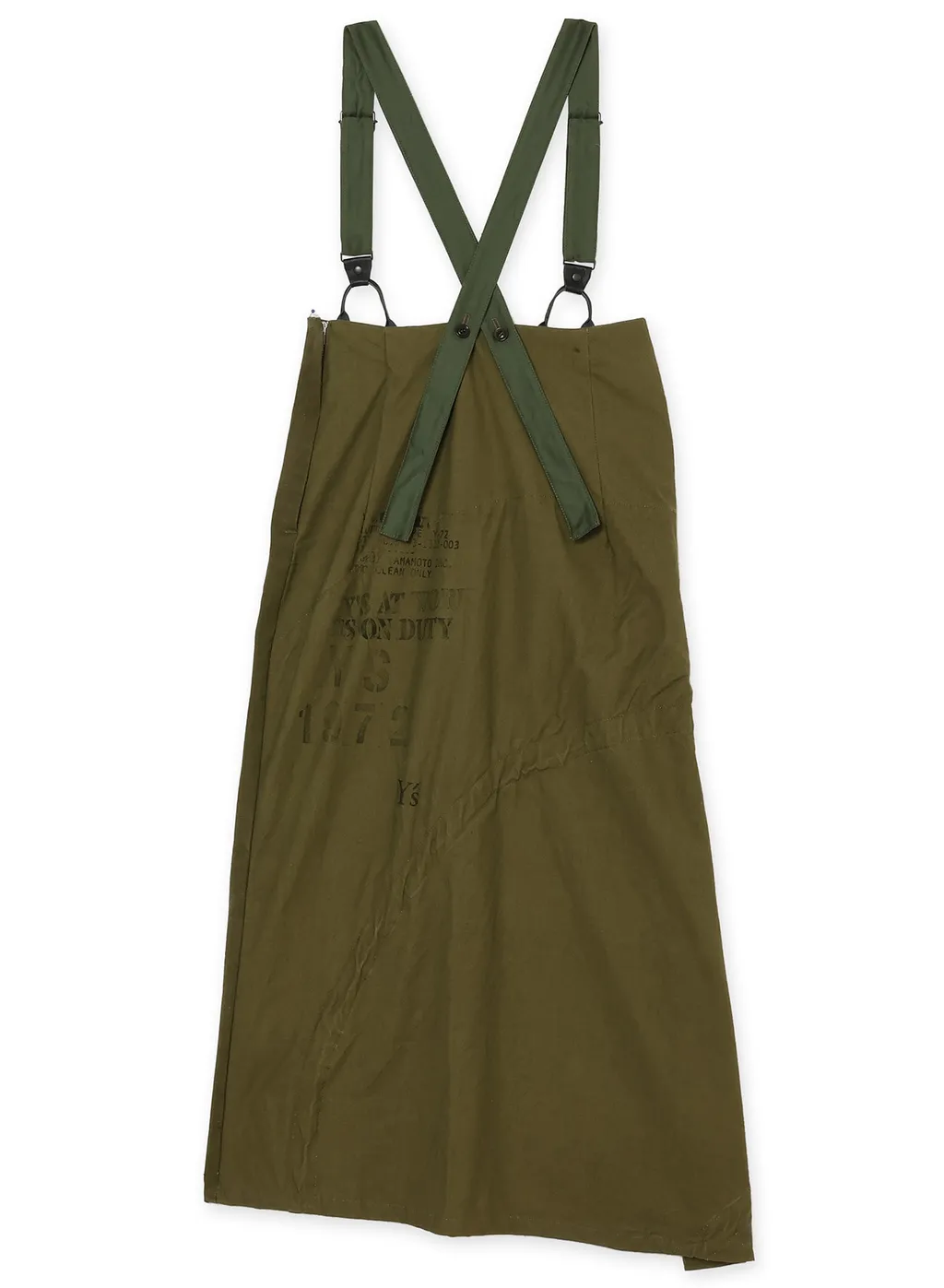 Military Tent Cloth Suspenders Skirt