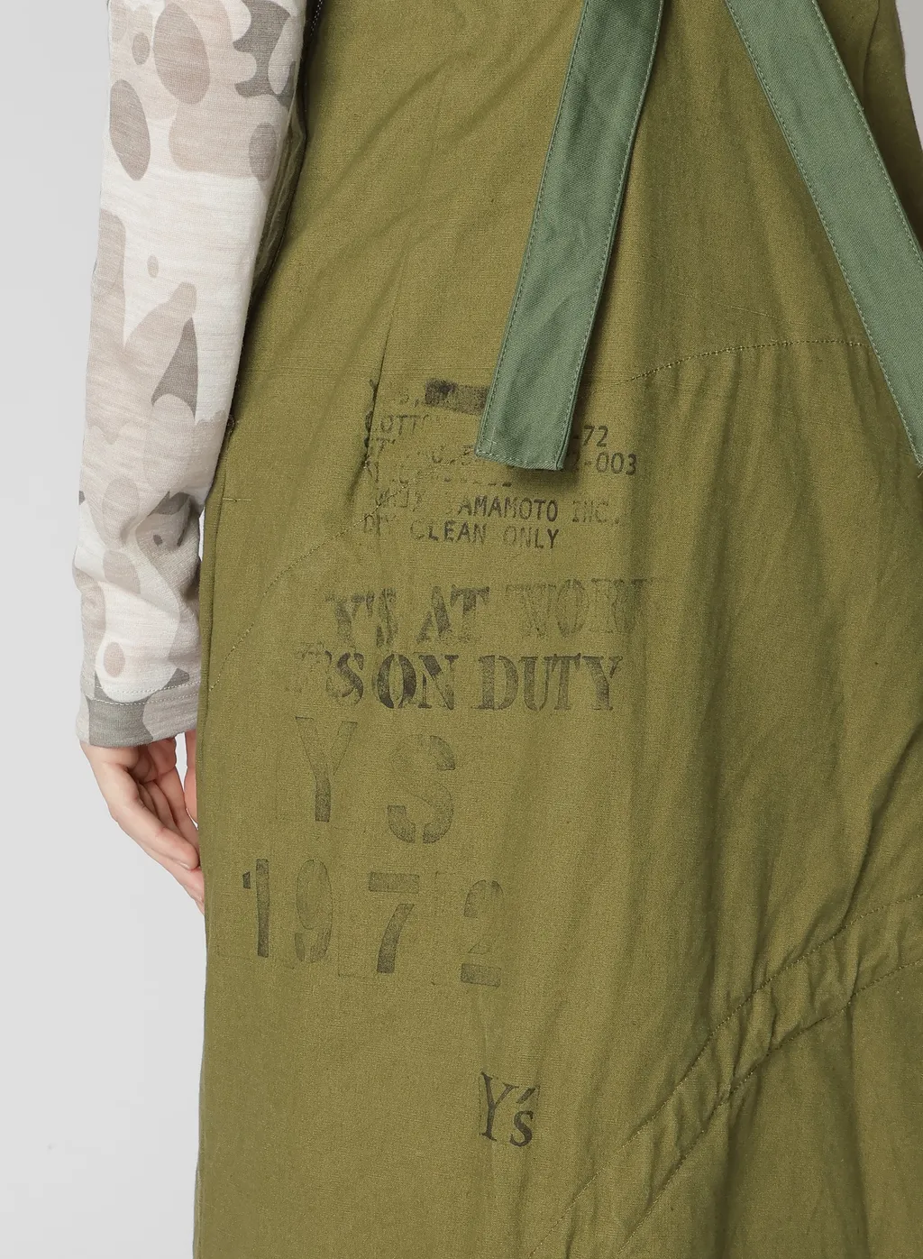 Military Tent Cloth Suspenders Skirt