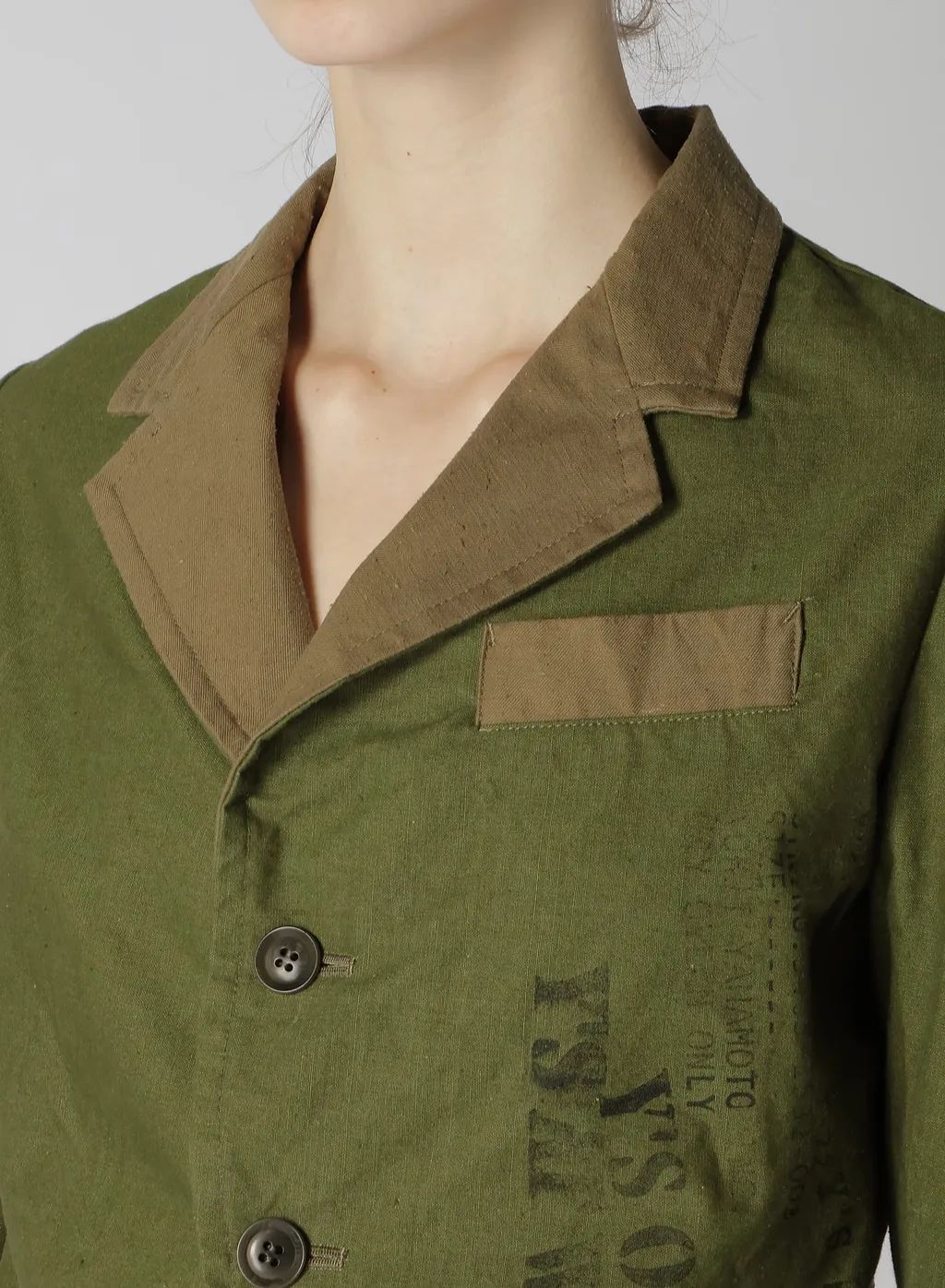 Military Tent Cloth Swallowtail Tailored Jacket
