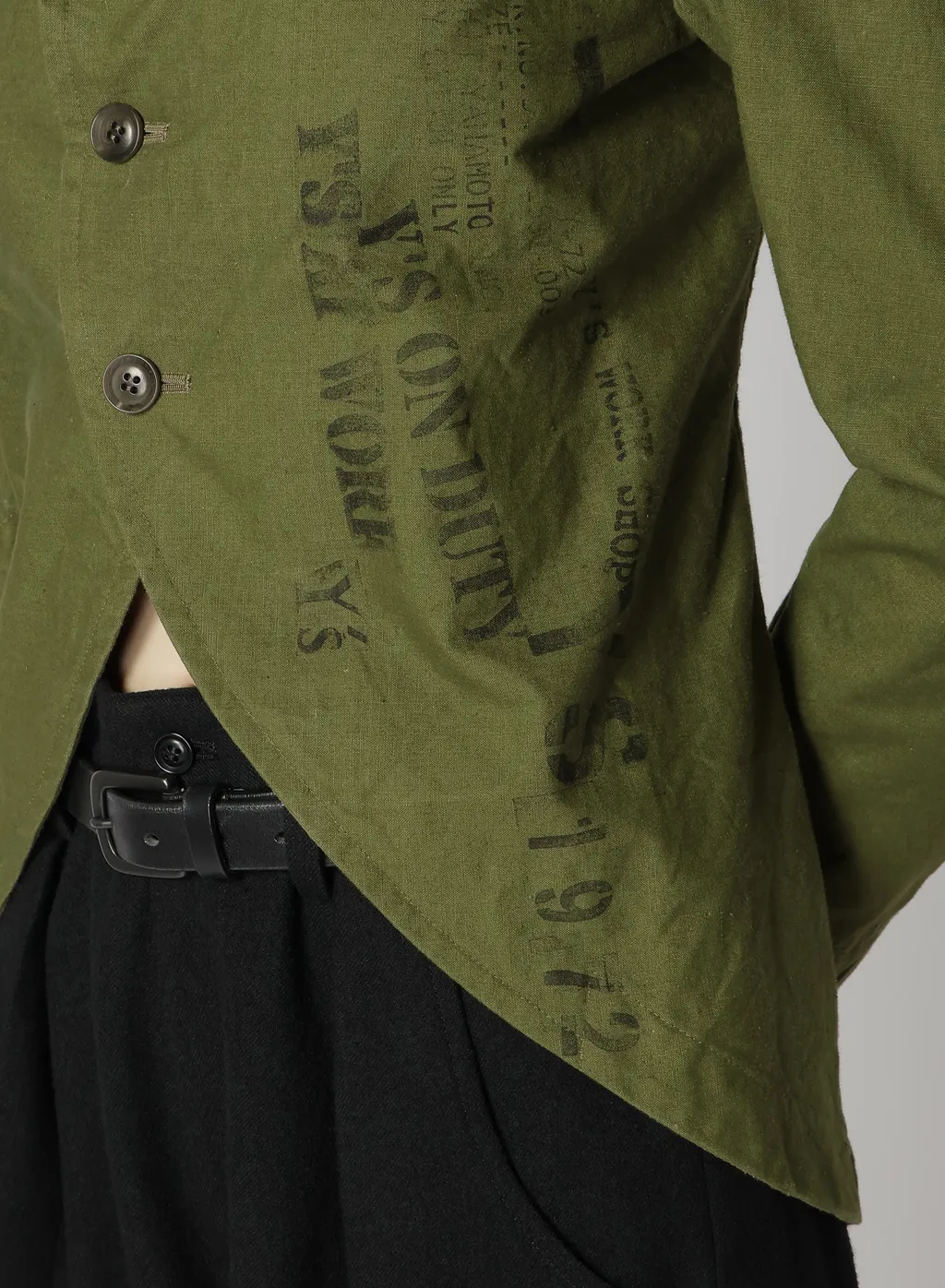 Military Tent Cloth Swallowtail Tailored Jacket