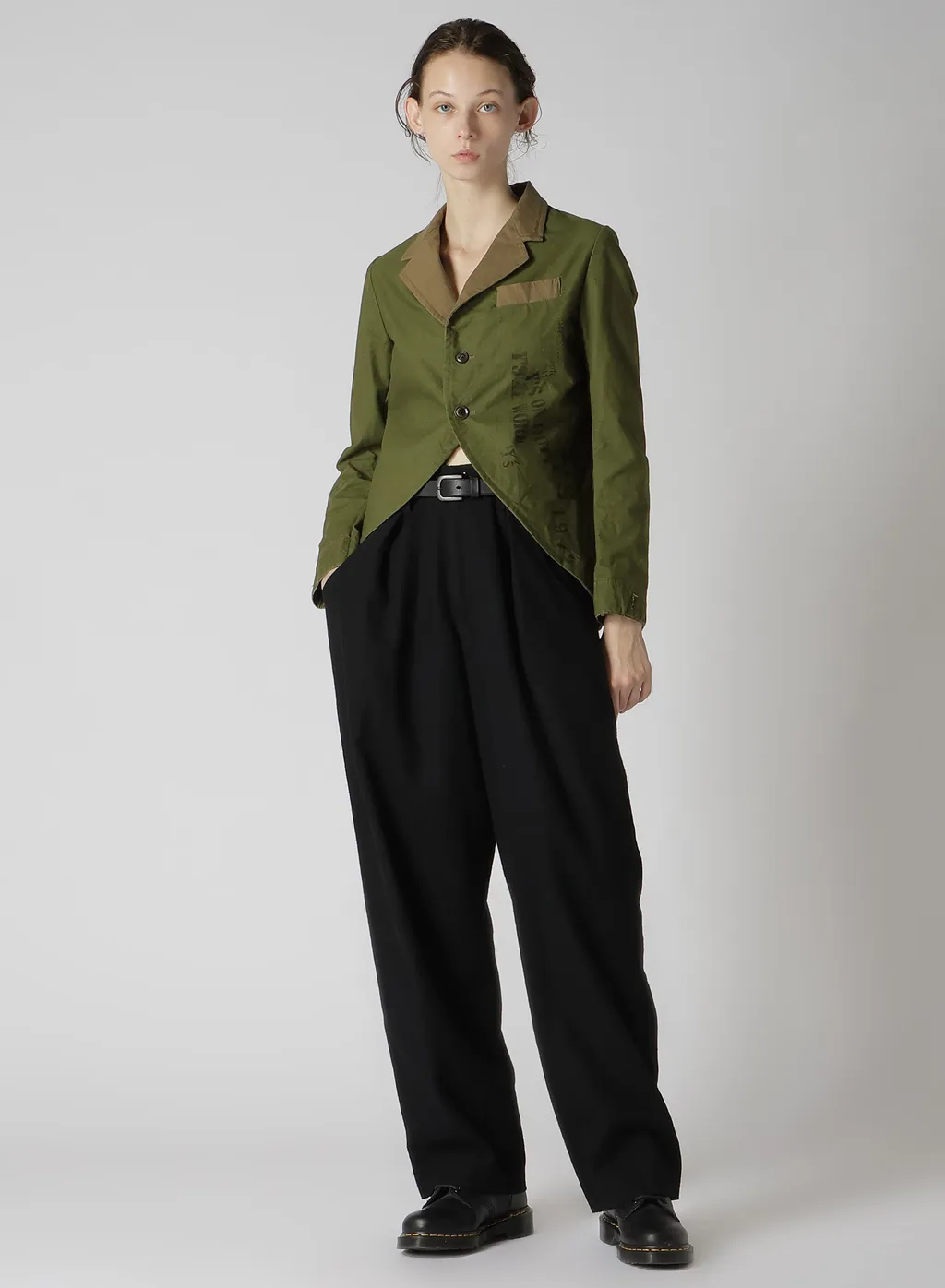 Military Tent Cloth Swallowtail Tailored Jacket