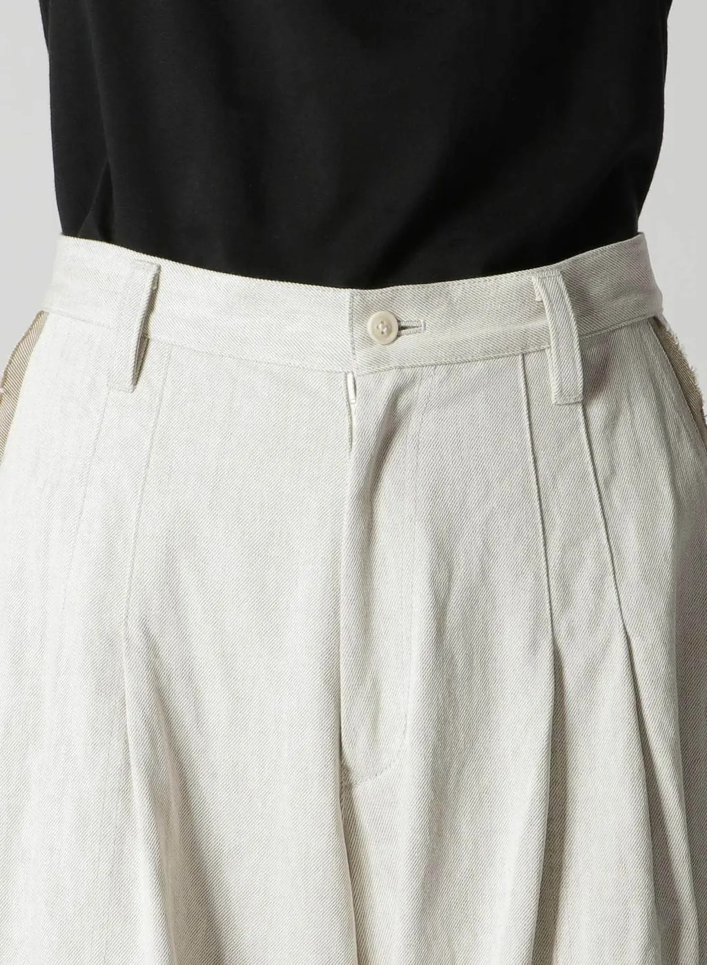 10Oz Denim Double Pleated Wide Leg Pants
