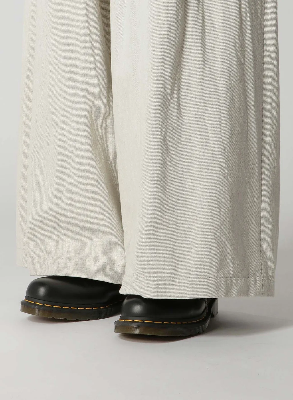 10Oz Denim Double Pleated Wide Leg Pants