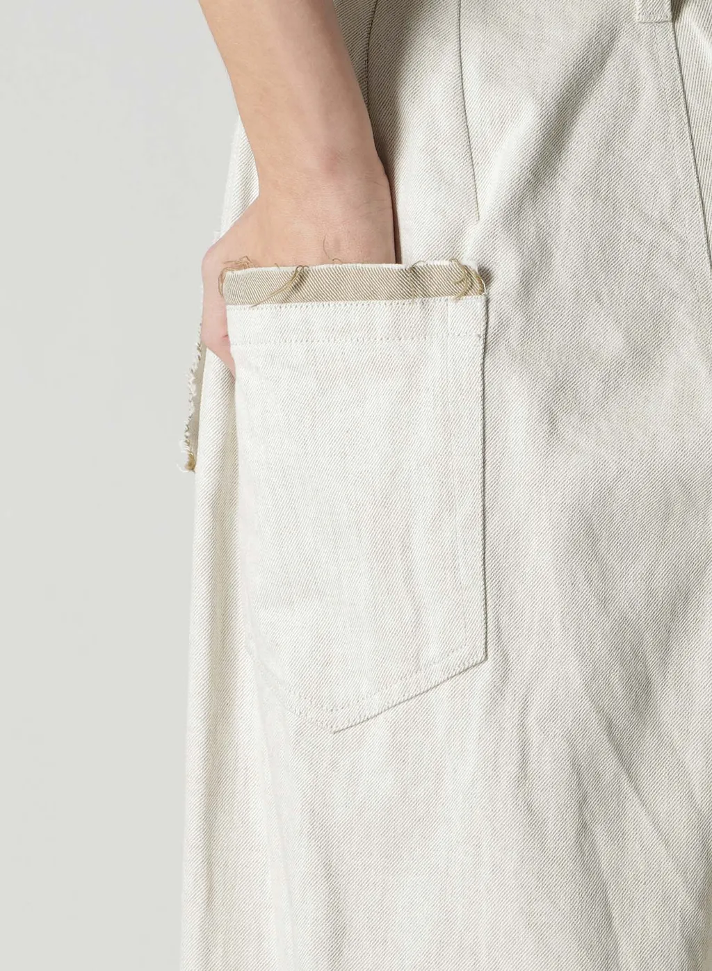 10Oz Denim Double Pleated Wide Leg Pants