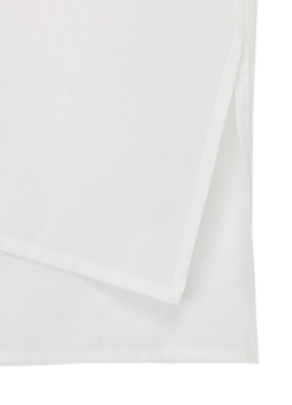 Powder Snow Wash Cotton Asymmetric Shirt