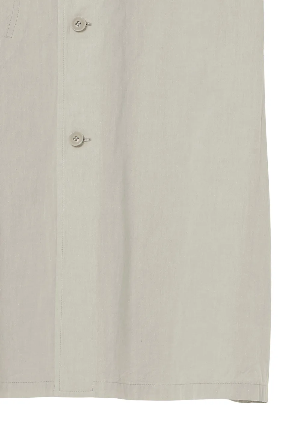Cotton Chambray Shirt Dress With Pocket