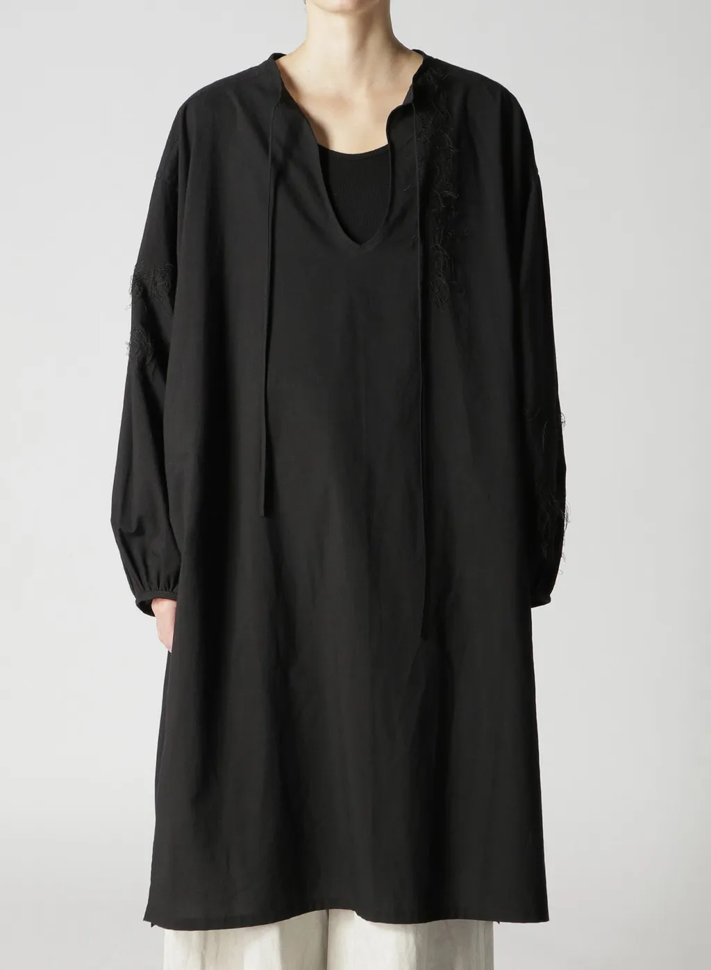 Powder Snow Wash Cotton Tunic Dress