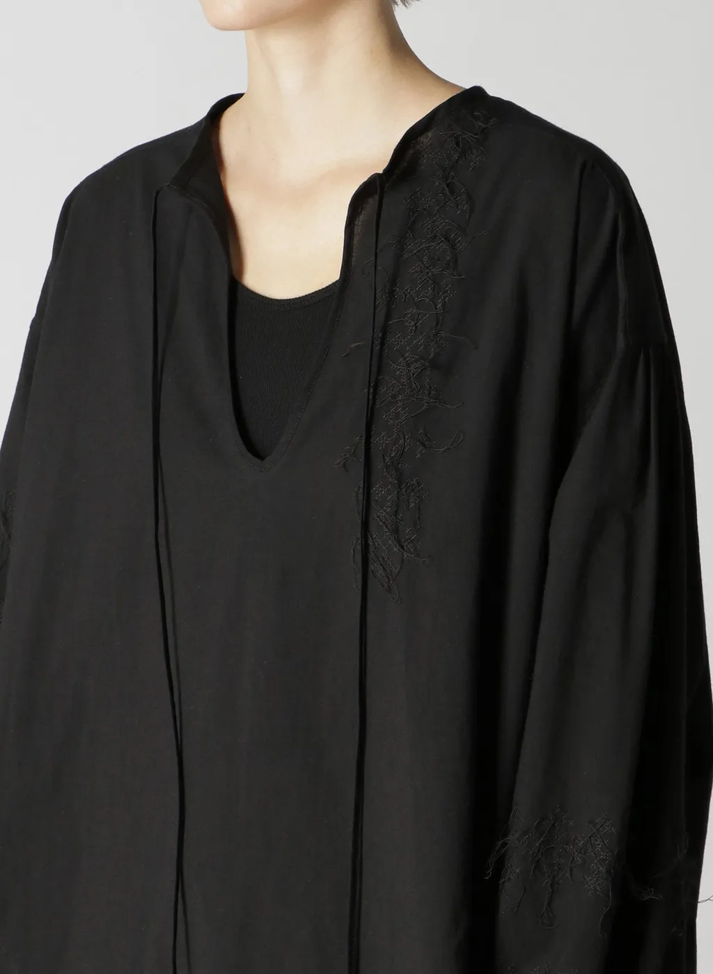 Powder Snow Wash Cotton Tunic Dress