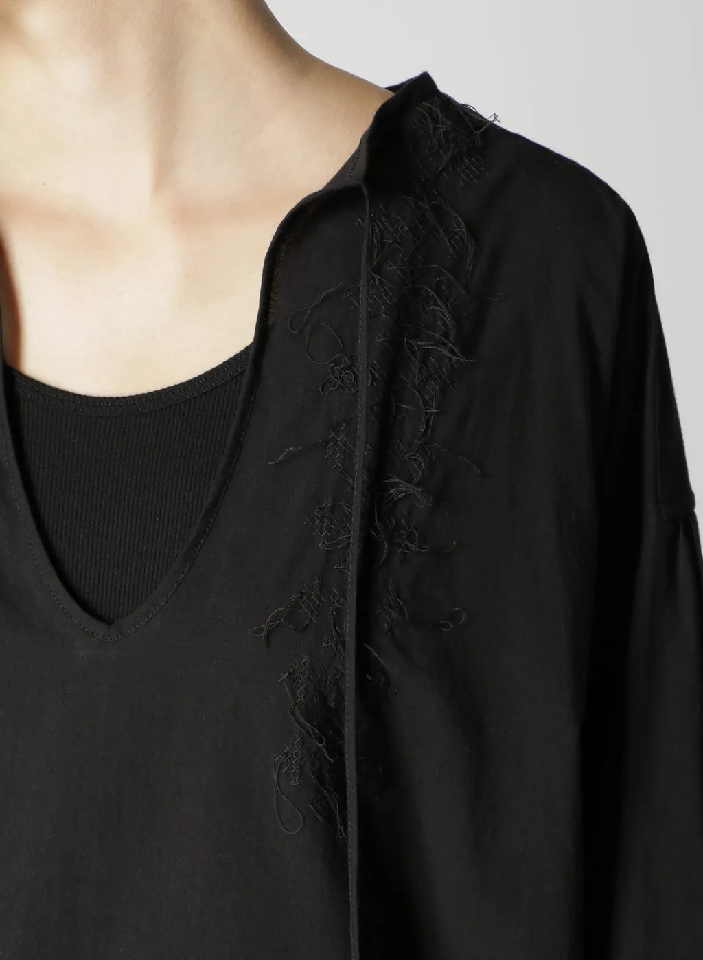 Powder Snow Wash Cotton Tunic Dress