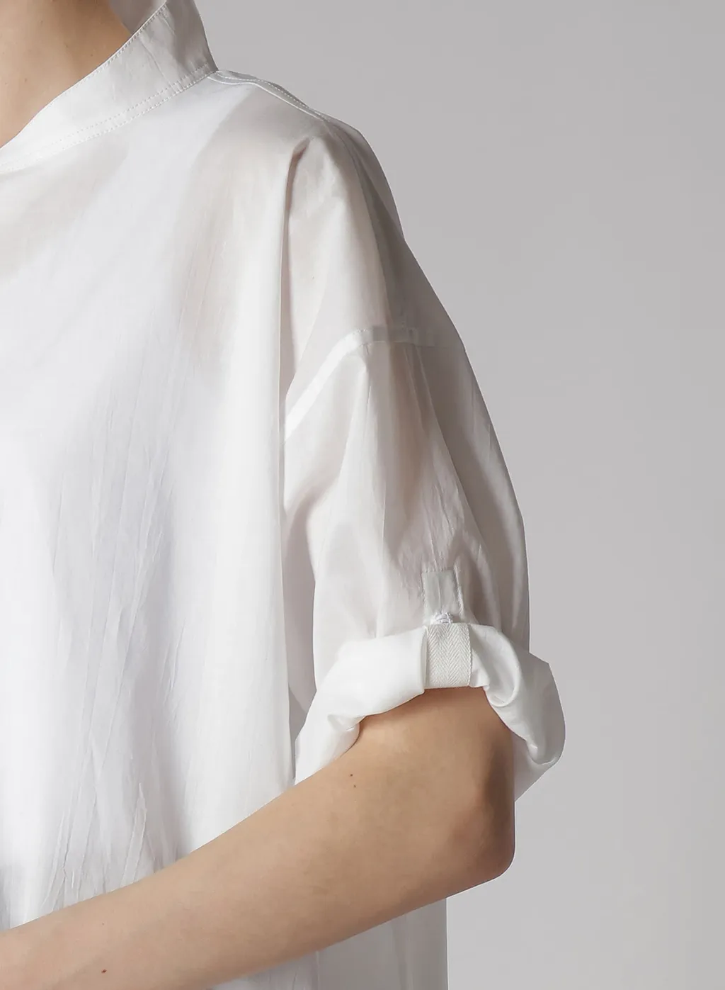 60 Lawn Powder Snow Washer Cut Out Collar Blouse
