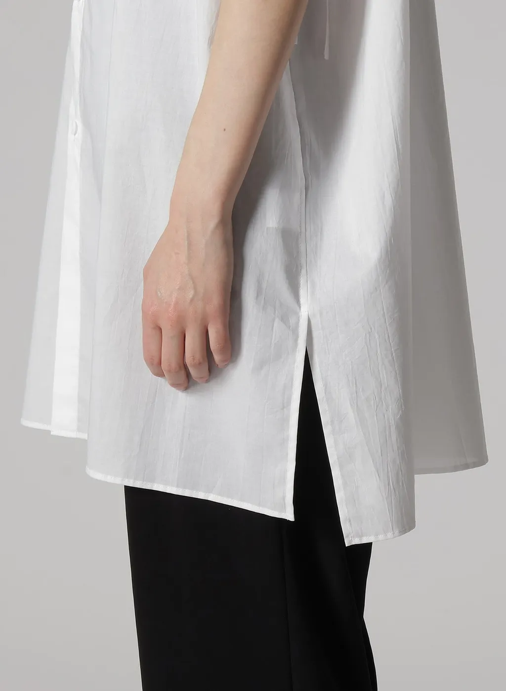 60 Lawn Powder Snow Washer Cut Out Collar Blouse