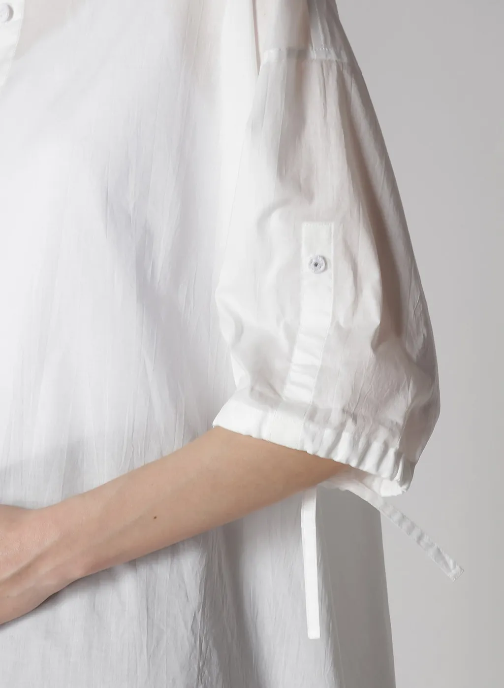 60 Lawn Powder Snow Washer Cut Out Collar Blouse