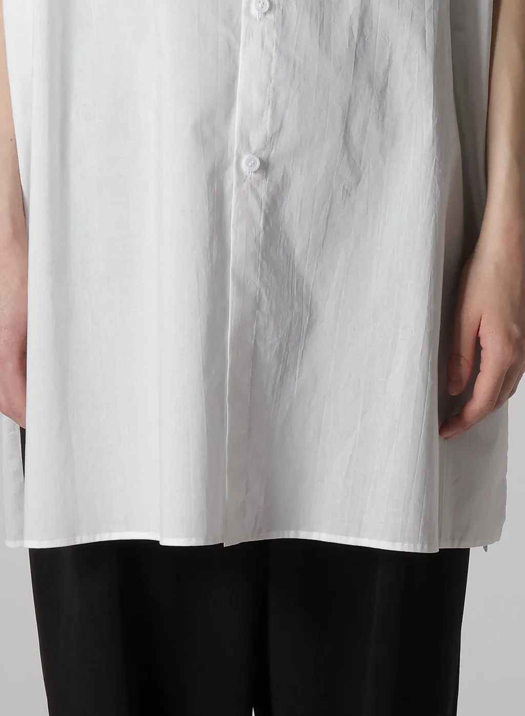 60 Lawn Powder Snow Washer Cut Out Collar Blouse