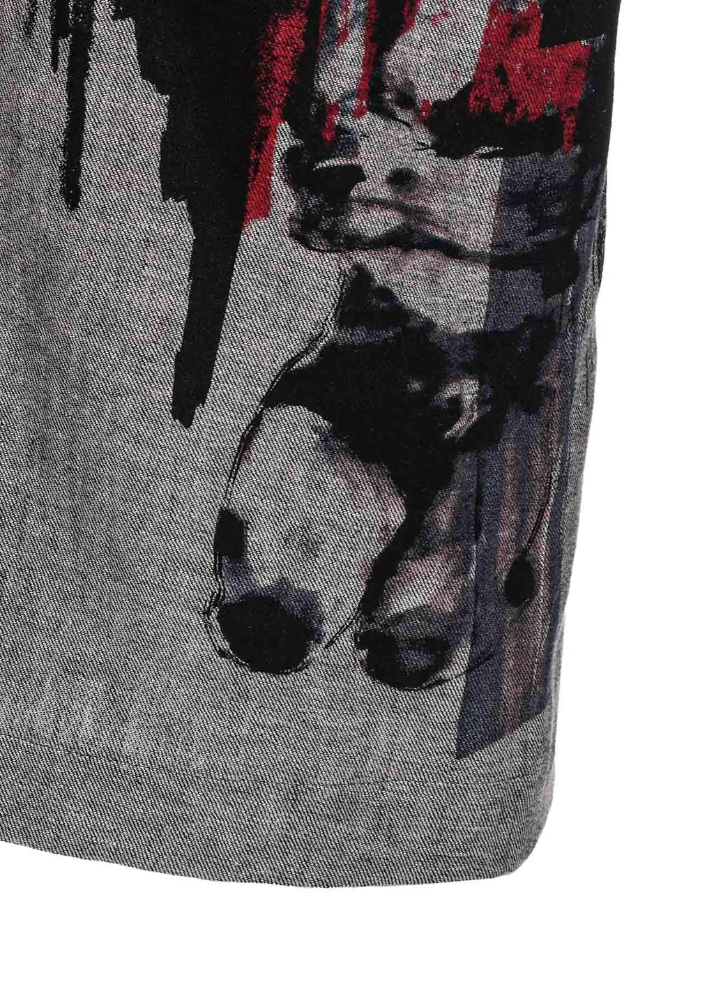L/C Denim Female Print Left Cloth Dress
