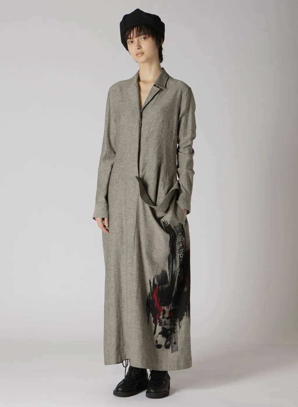 L/C Denim Female Print Left Cloth Dress