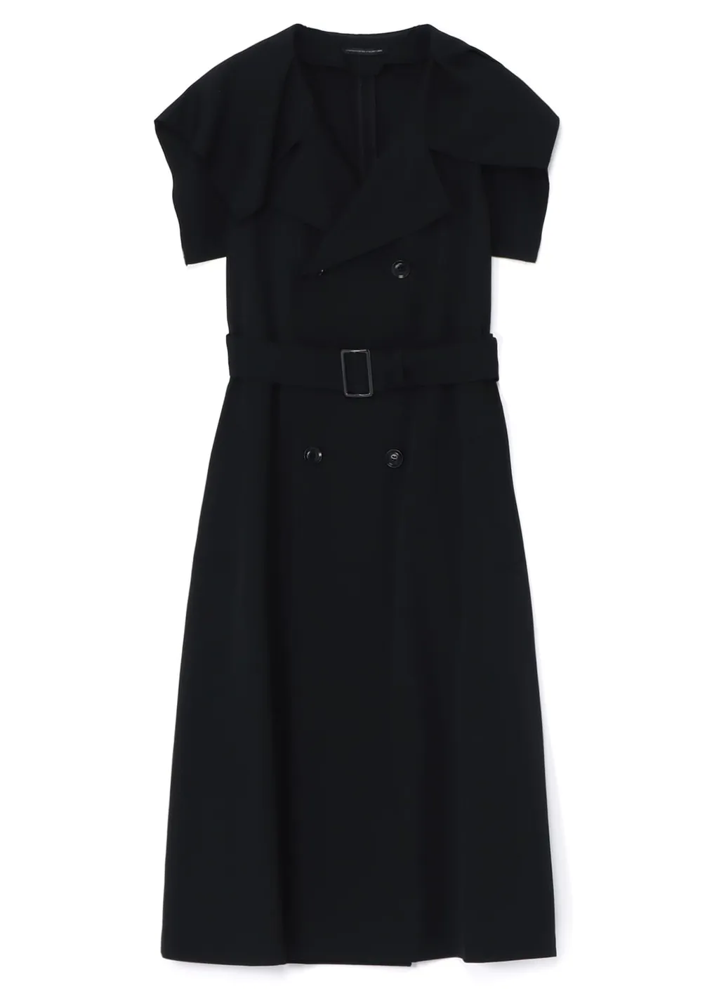 Wool Gabardine Sailor Collar Coat