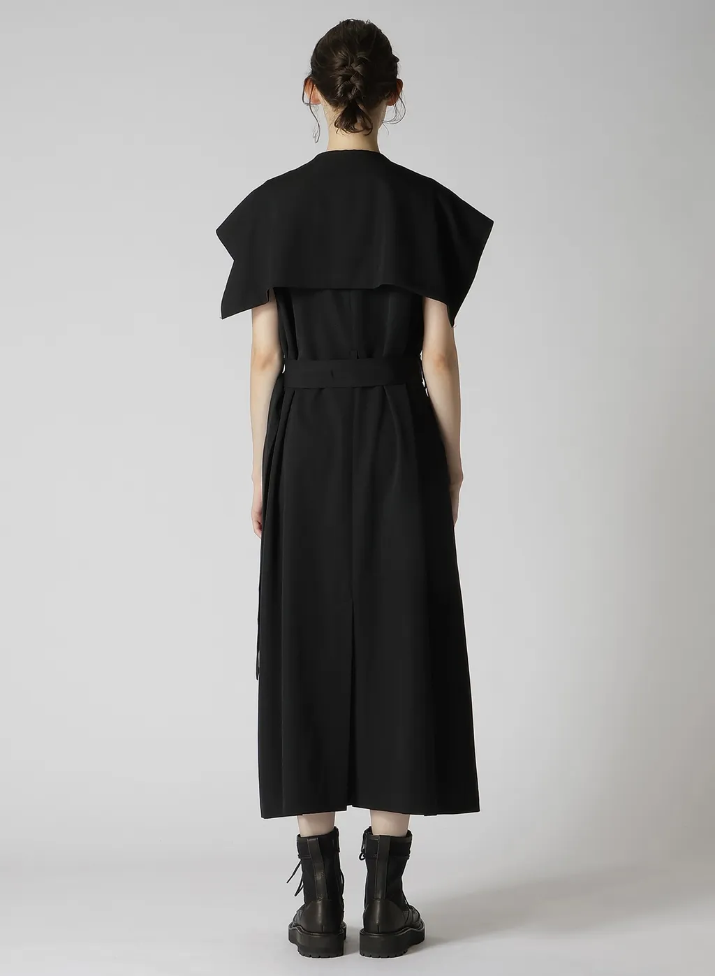 Wool Gabardine Sailor Collar Coat