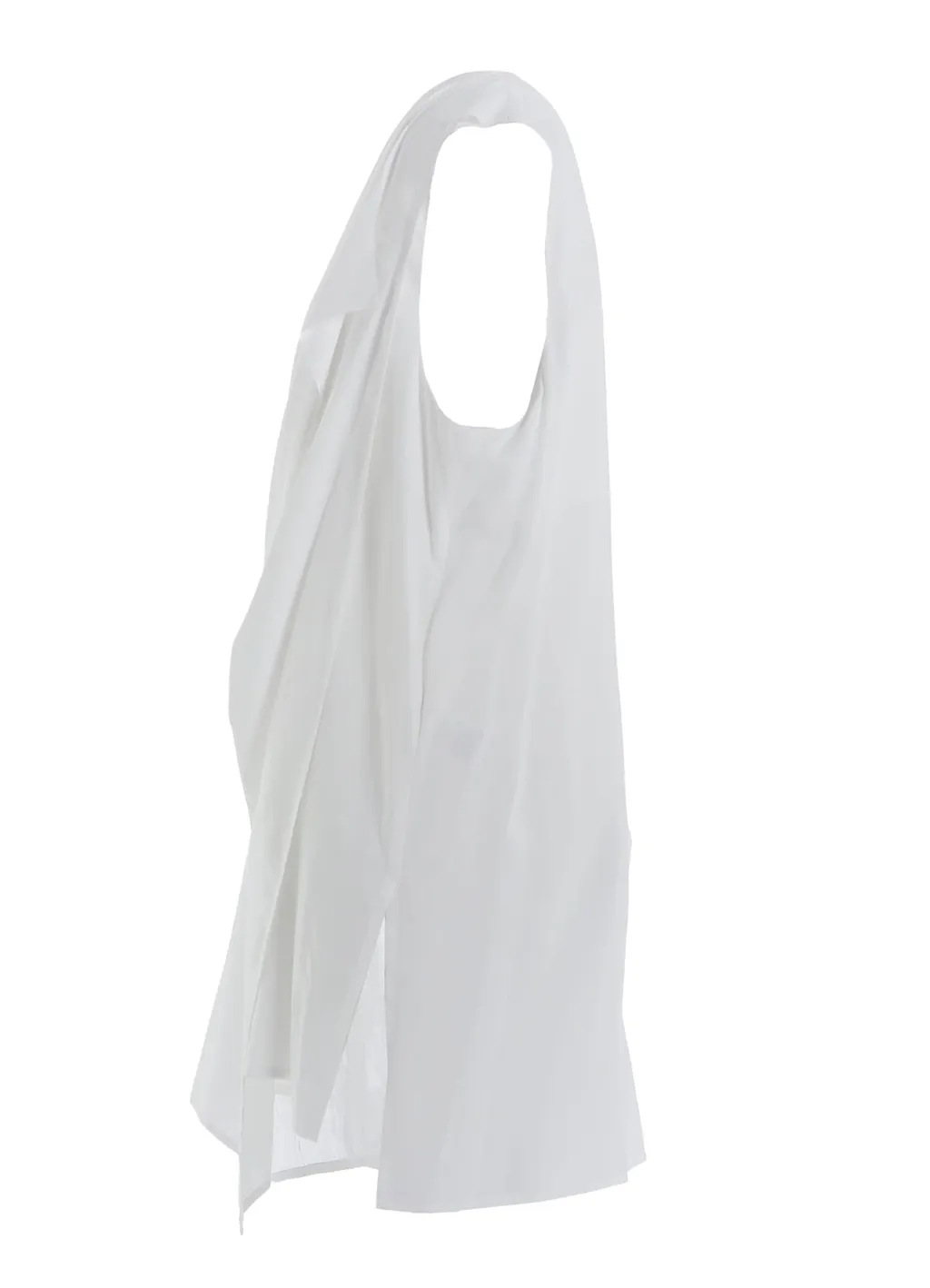 Rayon Cambric Front Double Drape Blouse