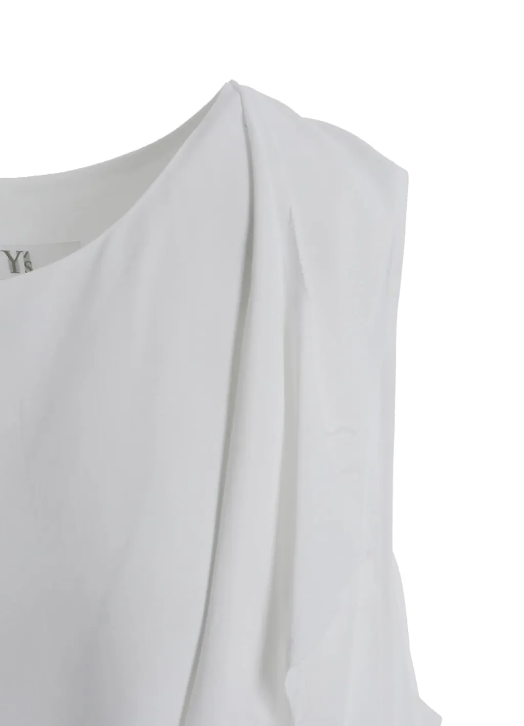 Rayon Cambric Front Double Drape Blouse