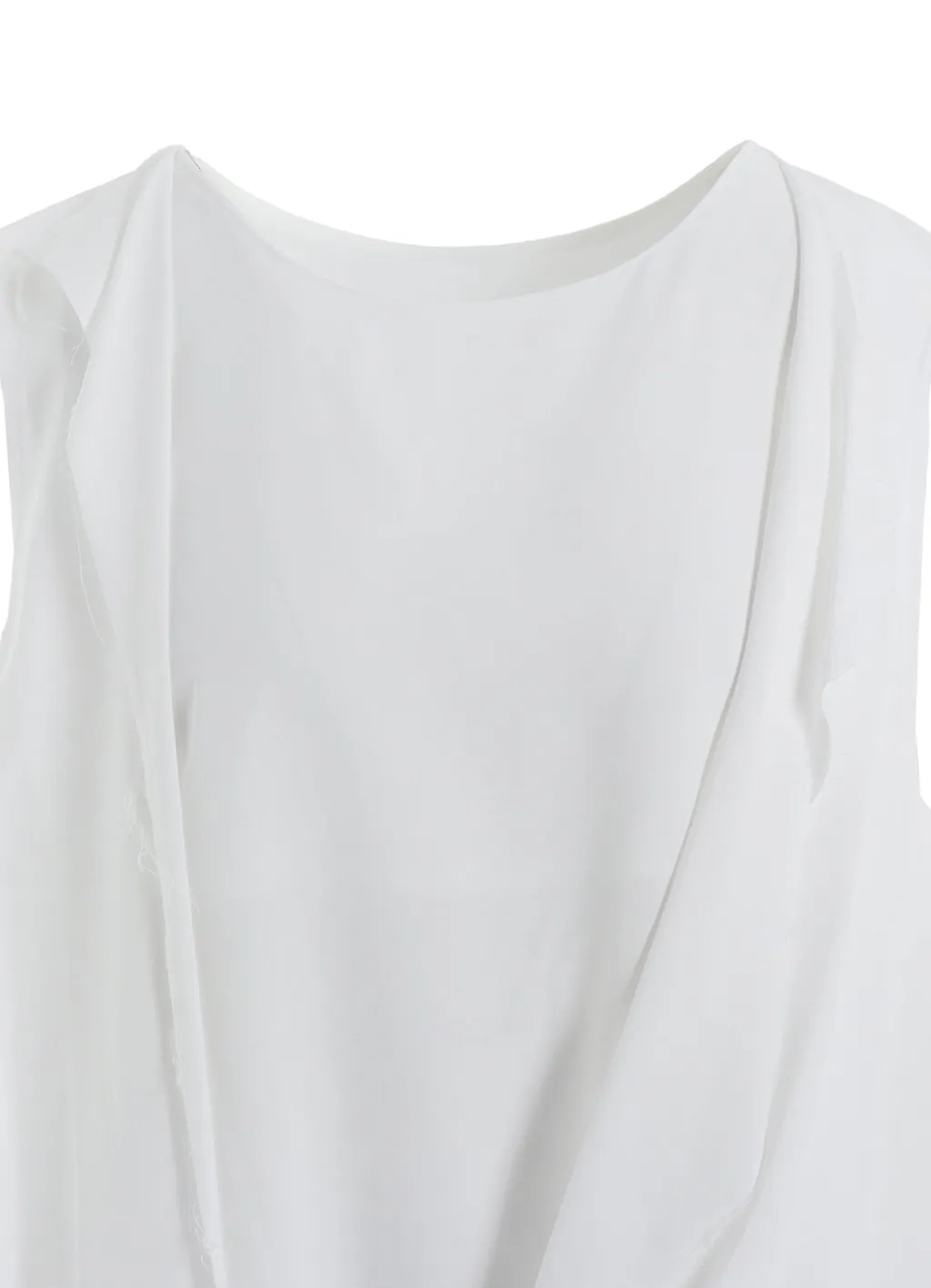 Rayon Cambric Front Double Drape Blouse