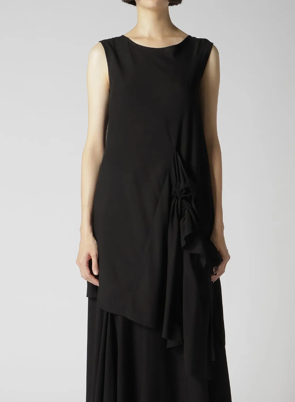 Rayon Broad Left Front Gathered Blouse